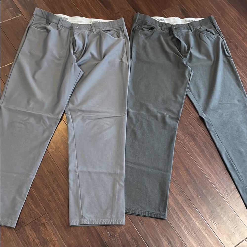 BUNDLE OF 2 Adidas Men's Gray and Dark Gray Pants
